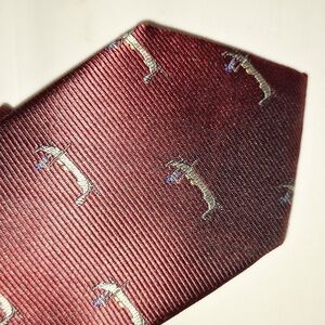 Fabris made in Italy Lavorata a Marc - 100% silk necktie - Gondola red